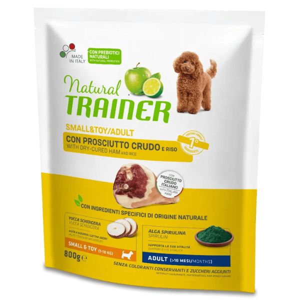 Natural Trainer Small e Toy con Prosciutto Crudo e Riso