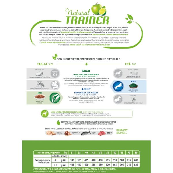 natural trainer adult maxi con manzo e riso immagine3