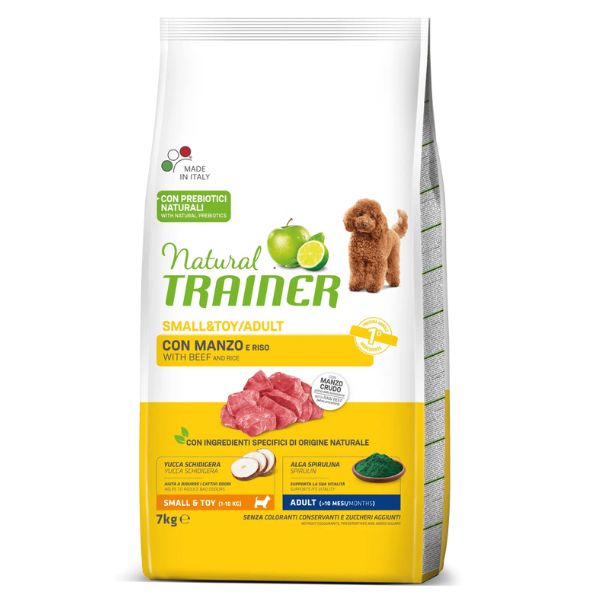 natural trainer adult mini con manzo e riso immagine2