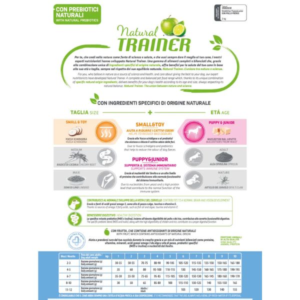 natural trainer puppy e junior mini con pollo fresco immagine3