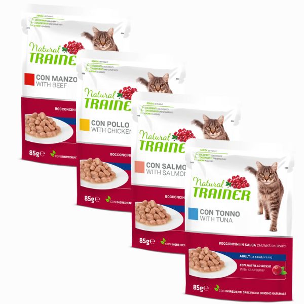 natural trainer adult bocconcini in salsa 85 gr immagine2