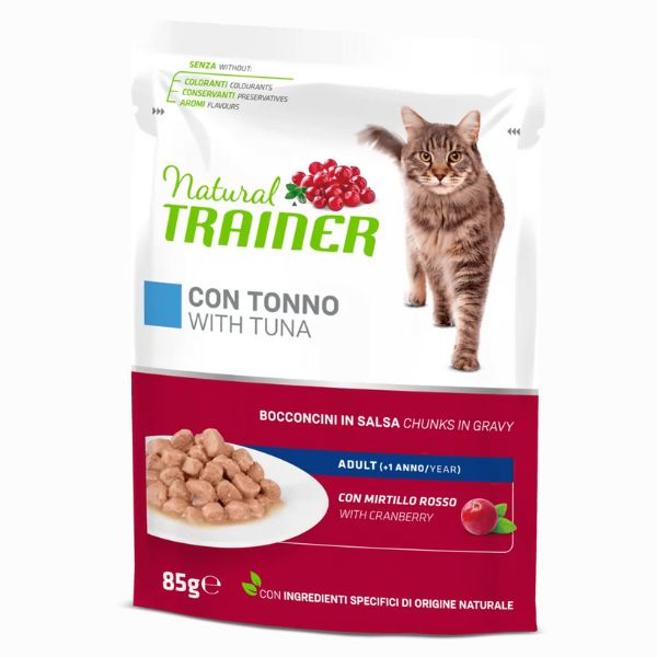 Natural Trainer Adult Bocconcini in salsa 85 gr - Tonno
