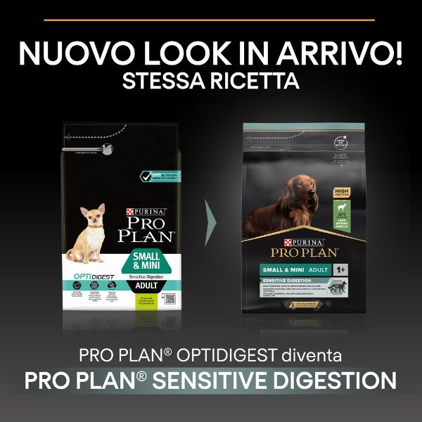 purina pro plan sensitive digestion small e mini adult crocchette cane agnello immagine3