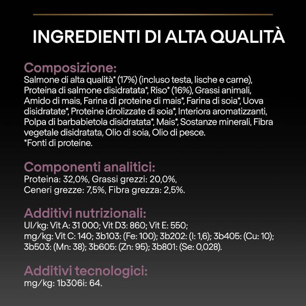 purina pro plan sensitive skin medium puppy crocchette cane salmone immagine5