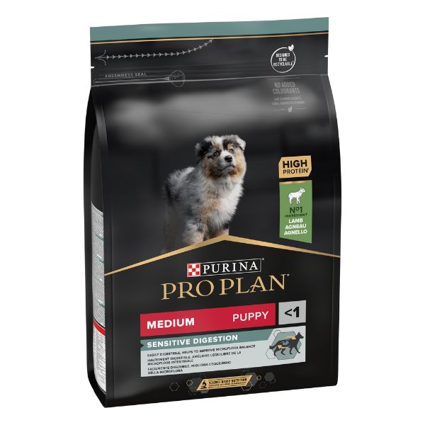purina pro plan sensitive digestion medium puppy crocchette cane agnello immagine2