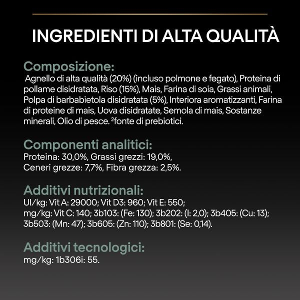 purina pro plan sensitive digestion medium puppy crocchette cane agnello immagine5