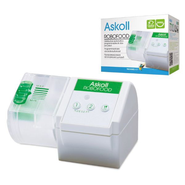 distributore automatico programmabile di cibo per pesci robofood askoll immagine2