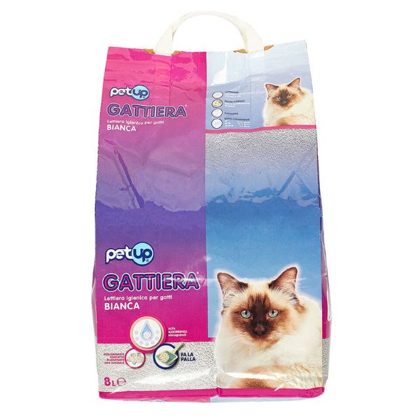 Lettiera igienica Bianca Gattiera PetUp - 8 lt
