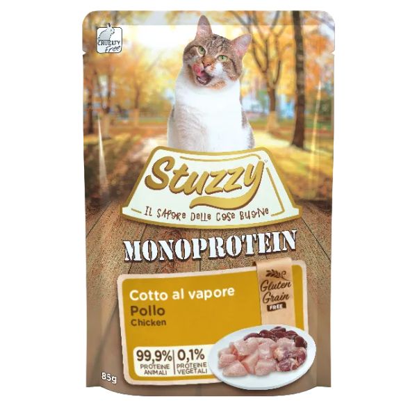 Stuzzy Cat Monoproteico Grain&Gluten Free 85 gr - Pollo