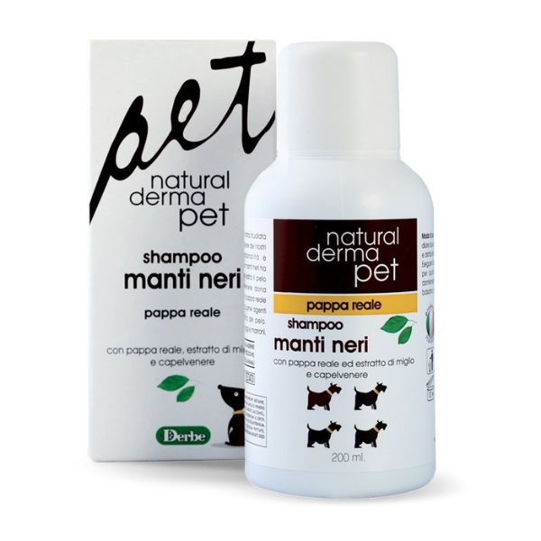 shampoo manti neri natural derma pet immagine2