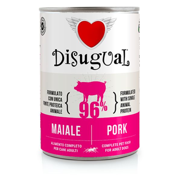 Disugual Monoproteico Grain Free 400 gr - Maiale
