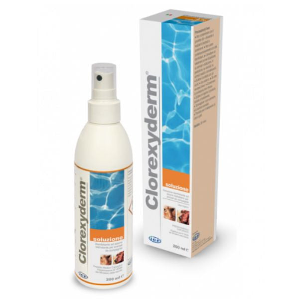 clorexyderm soluzione spray disinfettante icf per cani e gatti immagine2