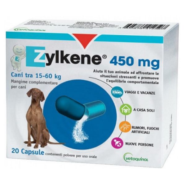 Zylkene Vetoquinol Neo Rilassante per cane e gatto - 450 mg – 20 cps