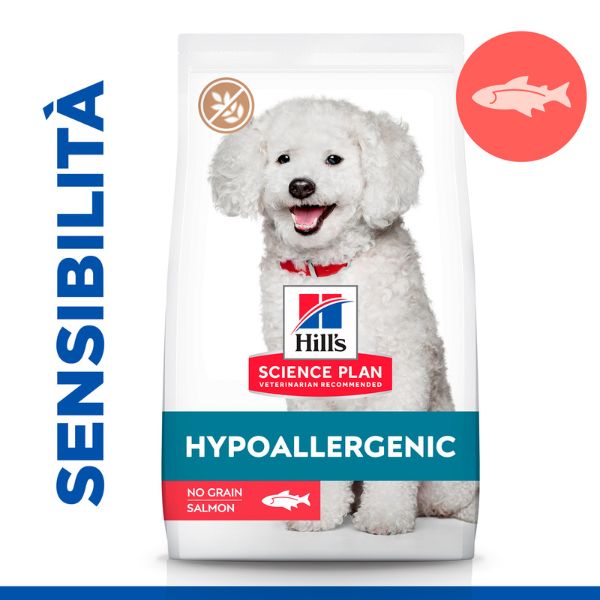 hill's science plan hypoallergenic adult small&mini dog al salmone immagine6