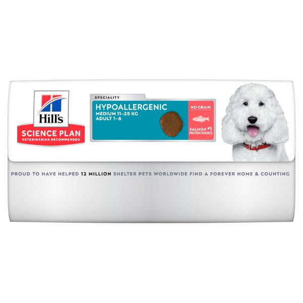 hill's science plan hypoallergenic adult medium dog al salmone immagine7