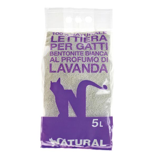 Natural Code Lettiera Bentonite  - 5 litri -  Lavanda
