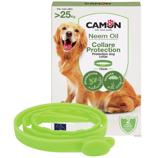 Orme Naturali Collare Antiparassitari Barriera per Cani  - 75 cm 