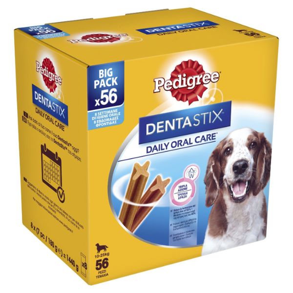Pedigree Dentastix Medium snack per l'igiene orale - 56 pezzi - Medium