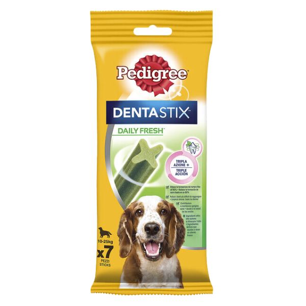 Pedigree Dentastix Fresh Medium snack per l'igiene orale - 7 pezzi - Medium