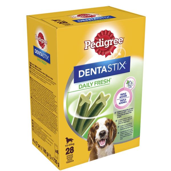 Pedigree Dentastix Fresh Medium snack per l'igiene orale - 28 pezzi - Medium