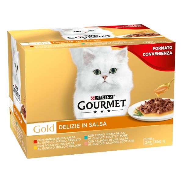 purina gourmet gold delizie in salsa umido gatto multipack 24x85g immagine2