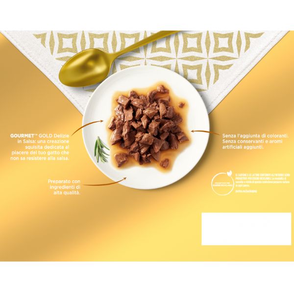 purina gourmet gold delizie in salsa umido gatto multipack 24x85g immagine4