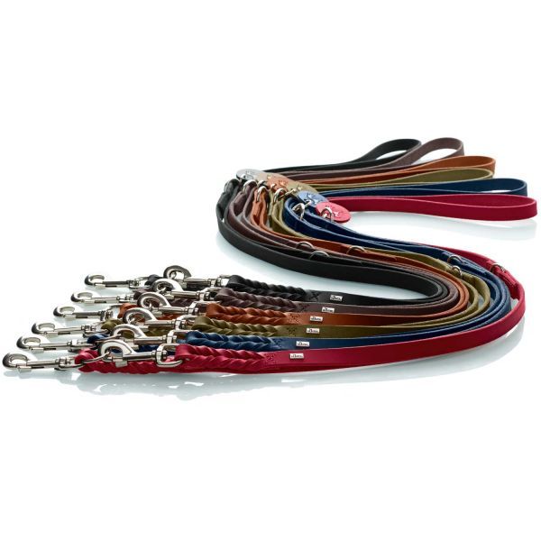 guinzaglio regolabile solid education in cuoio di bovino hunter immagine2