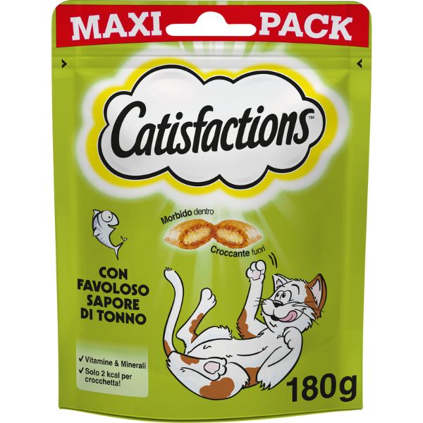 Catisfactions snack per gatti Maxi Pack 180 gr - Tonno