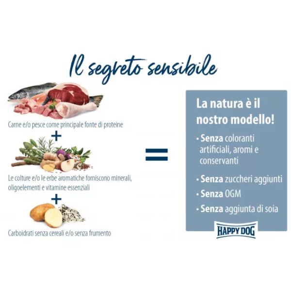 happy dog sensible mini toscana grain free pesce e anatra immagine4
