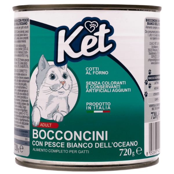 Ket Cat Adult Bocconcini 720 gr - Pesce oceanico