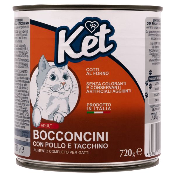 Ket Cat Adult Bocconcini 720 gr - Pollo e tacchino