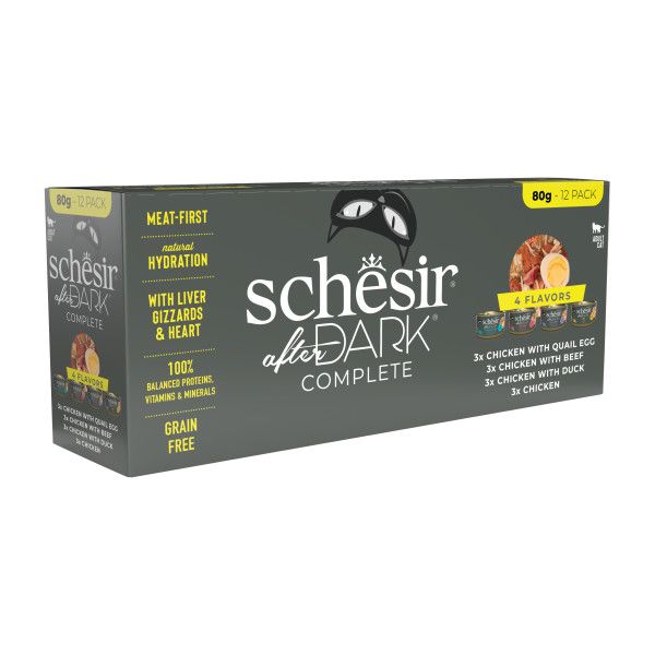 Schesir After Dark Cat Variety Pack Filetti in brodo 12x80 gr