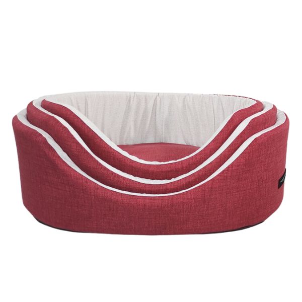 Cesta Ovale sfoderabile Eco Nasonero  - Rosso - 1a misura: 42x30 cm