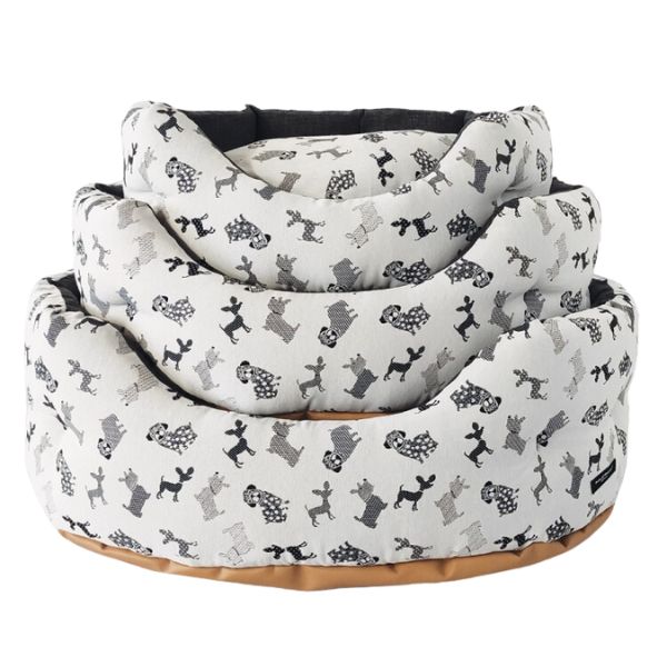 cuccia per cani sfoderabile trono ovale nasonero immagine2