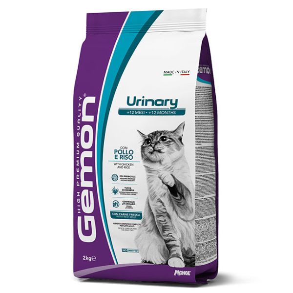Monge Gemon Cat Urinary con Pollo e Riso - 2 kg - old