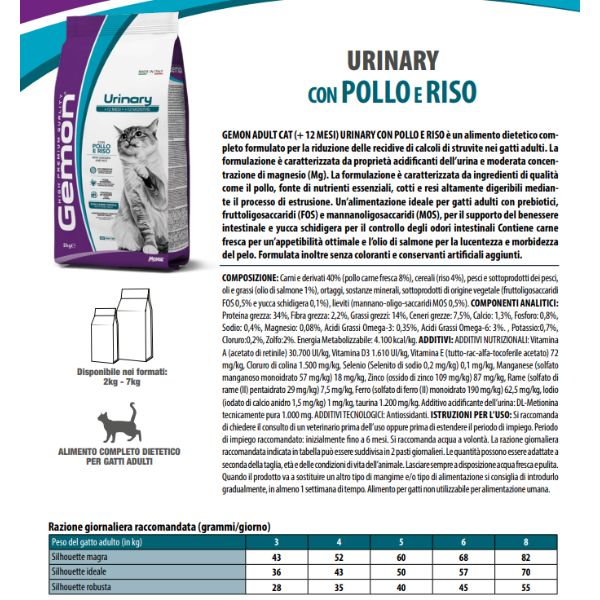 monge gemon cat urinary con pollo e riso immagine3