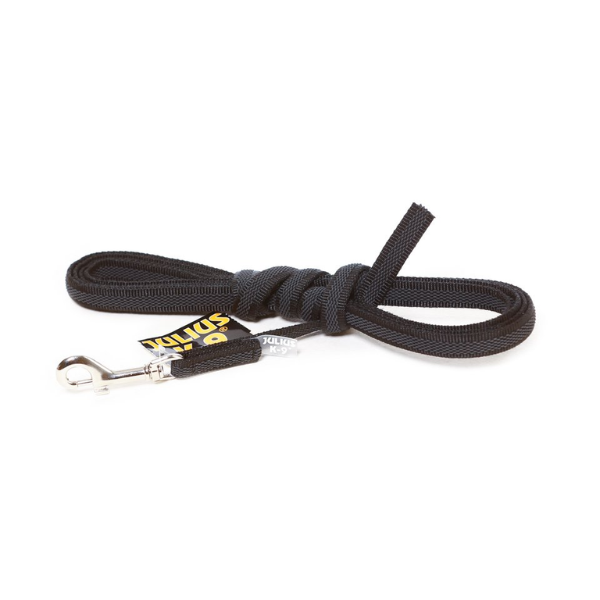 Guinzaglio per cani senza maniglia Color & Gray Super-Grip Julius-K9 - Nero - 3 mt x 2 cm