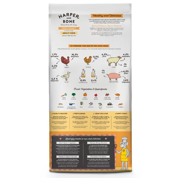 harper and bone adult medium/large grain free fresh market immagine3