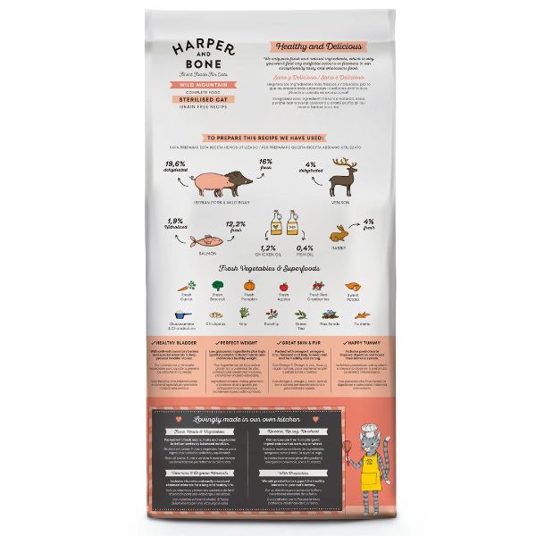 harper and bone sterilised cat grain free wild mountain immagine3