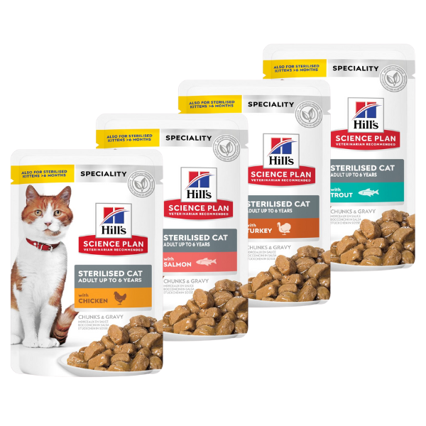 hill's science plan adult up to 6 years sterilised cat 85 gr immagine3