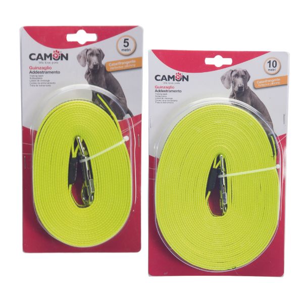 guinzaglio lunghina da addestramento catarifrangente camon immagine2