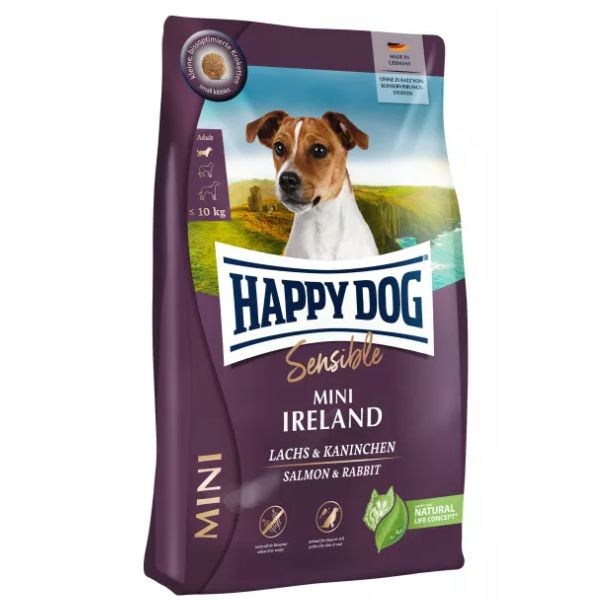 Happy Dog Sensible Mini Ireland Salmone e coniglio (scadenza: 19/03/2026) - 800 gr