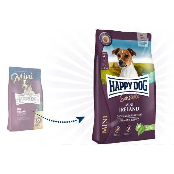 happy dog sensible mini ireland salmone e coniglio (scadenza: 19/03/2026) immagine4