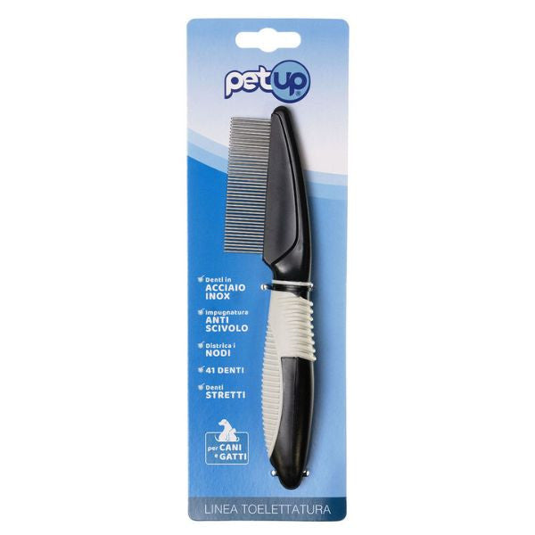 Pettine con denti in acciaio inox PetUp - da 27 denti larghi
