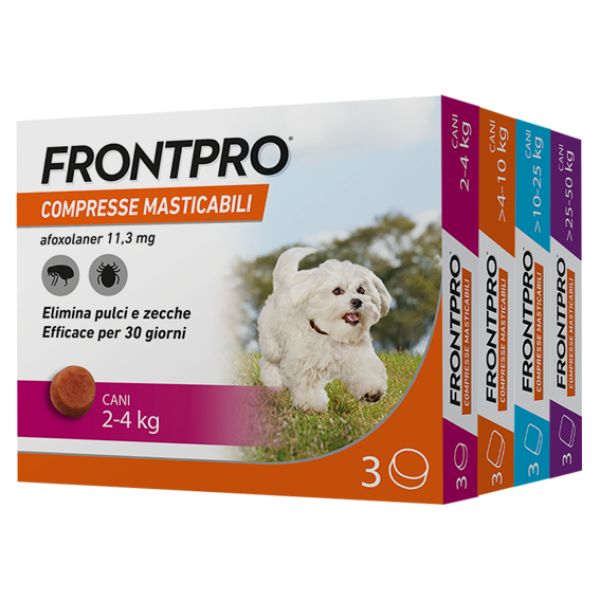 frontpro compresse antiparassitarie masticabili frontline immagine2