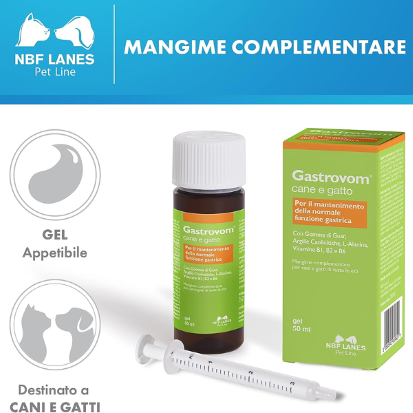 gastrovom gel gastroprotettore per cani e gatti nbf lanes immagine3