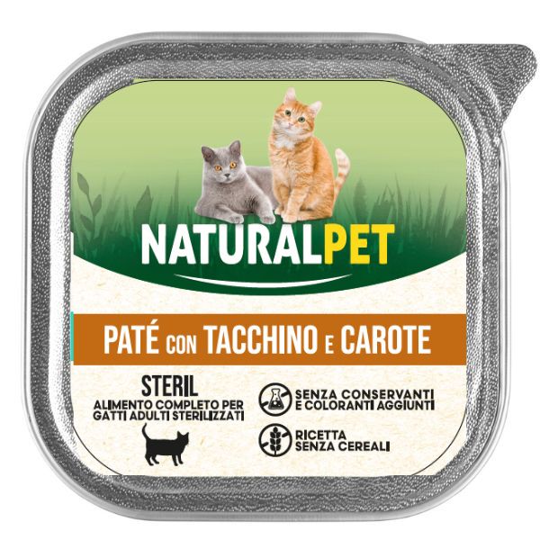 NaturalPet Cat Sterilized Patè Grain Free 100 gr
