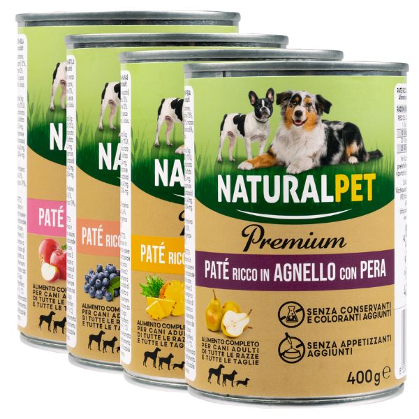 NaturalPet Premium Dog Adult Patè 400 gr