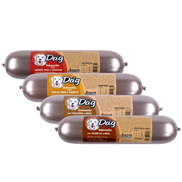 dag dog adult all breeds salamotto alimento umido 800 gr immagine2