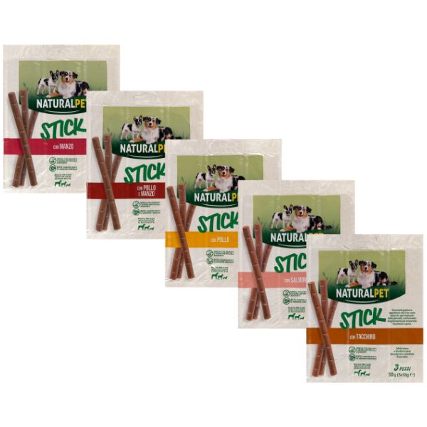 naturalpet stick per cani all breeds 3x10 gr immagine2